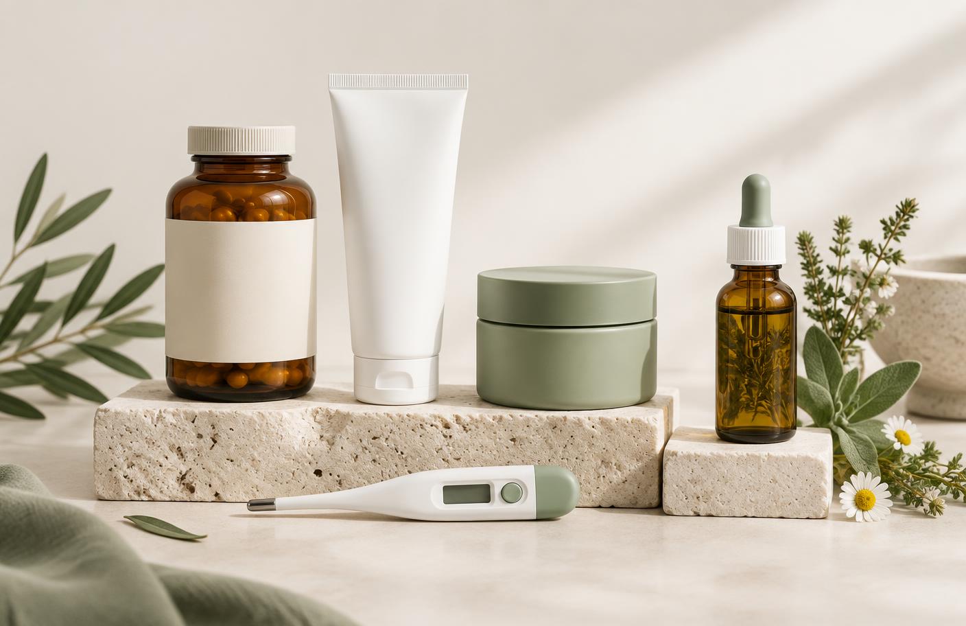 Selezione di prodotti per il benessere quotidiano